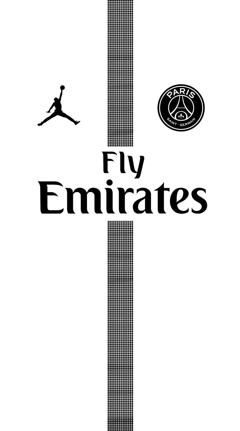 PSG Air Jordan, psg, paris saint germain, air jordan, uefa, champions league, ucl, white, club, football, HD phone wallpaper