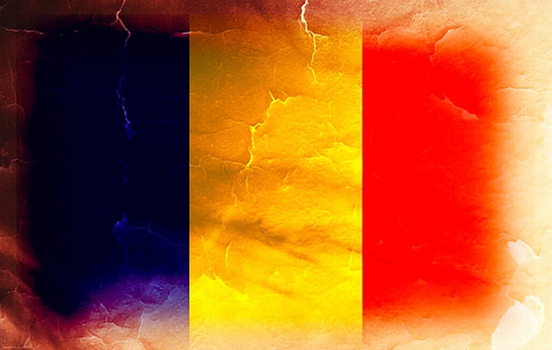 Romanian Flag, red, romanian, yellow, color, flag, blue, HD wallpaper
