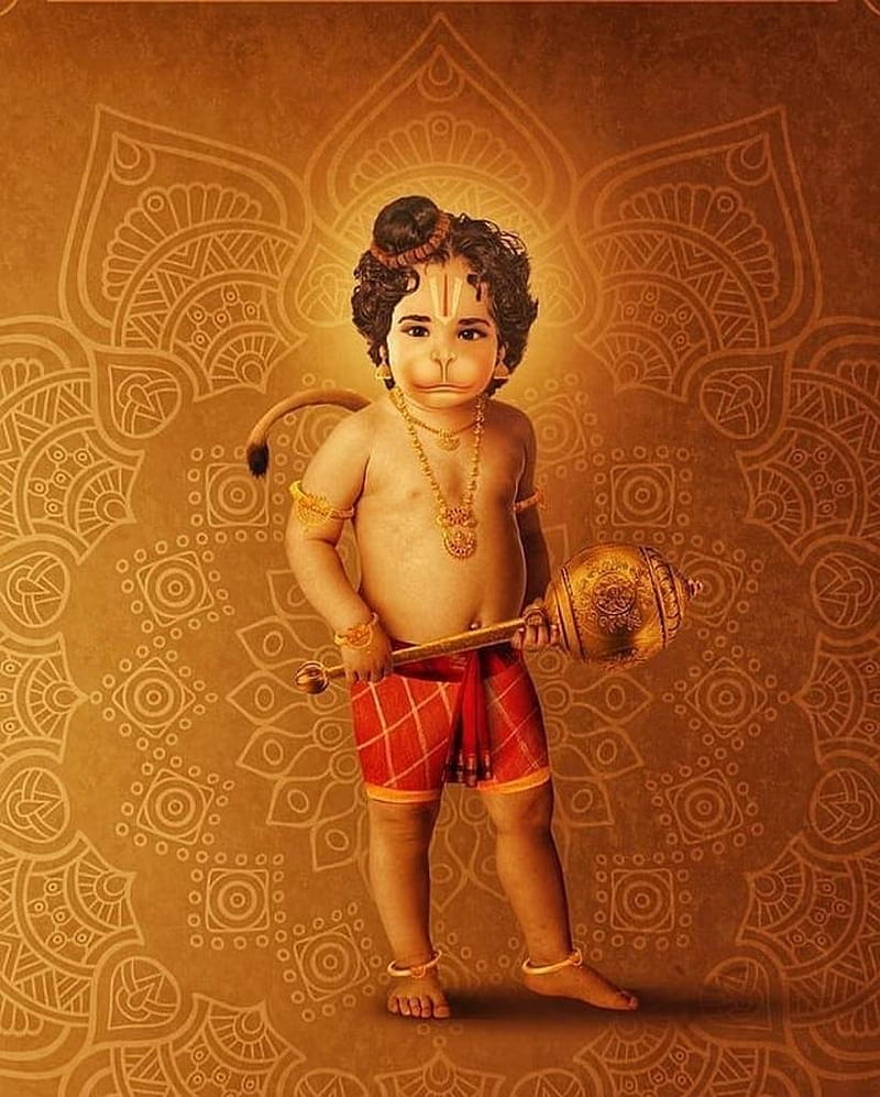 Amar Prasad Reddy, Cute Hanuman, HD phone wallpaper