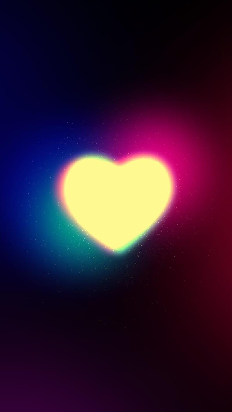 Valentine Love Heart, amoled, colorful, glow, oled, valentine's, HD phone  wallpaper | Peakpx
