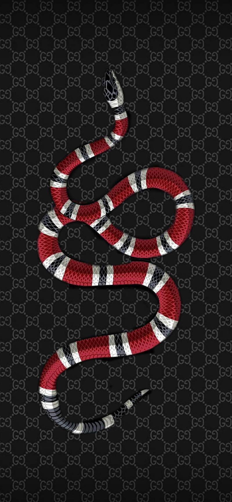 Cùng đến với Gucci Snake trên hình nền điện thoại của bạn đúng không? Với độ phân giải cao, bạn có thể thấy được một cách cực kỳ chi tiết vẻ đẹp huyền bí của con rắn trên nền đen tuyền của Gucci. Nó chắc chắn sẽ khiến người xem không khỏi xuýt xoa.