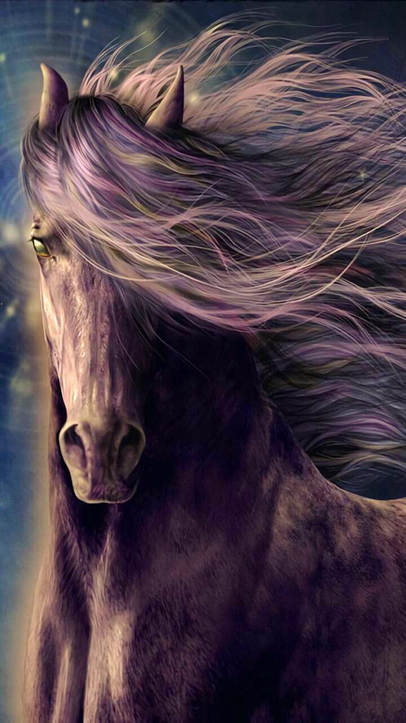Starlight Stallion, equine, horse, HD phone wallpaper