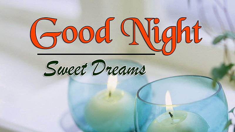  Buenas noches dulces sueños palabra velas dentro de un vaso de vidrio buenas noches, Fondo de pantalla HD