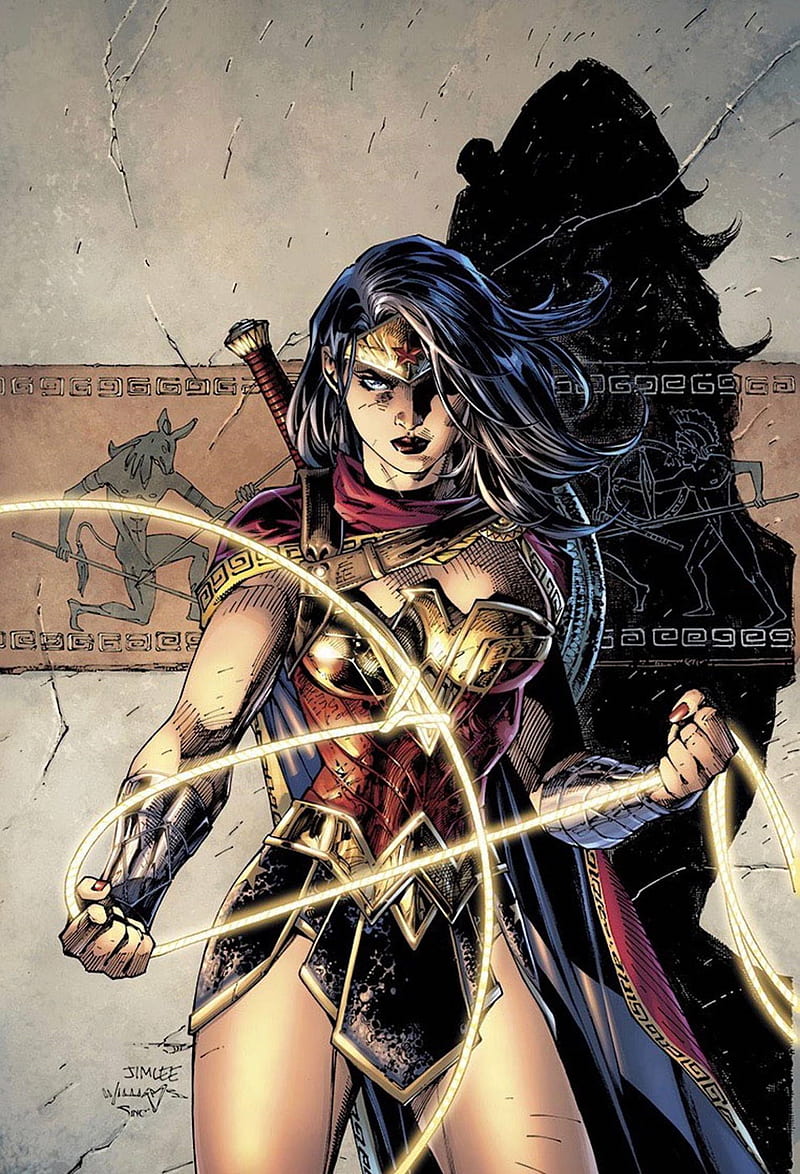 Wonder Woman, dc comics, jim lee, ww, HD phone wallpaper