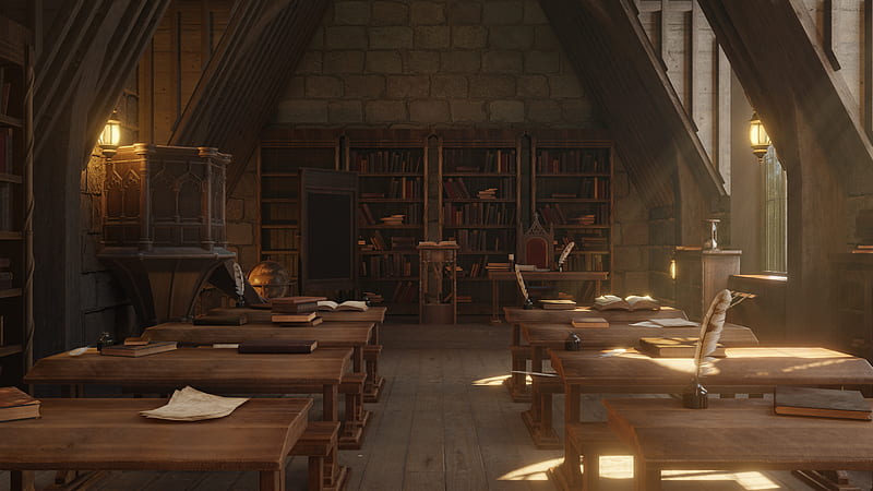 Hogwarts classroom - Finished Projects - Blender Artists Community, HD wallpaper