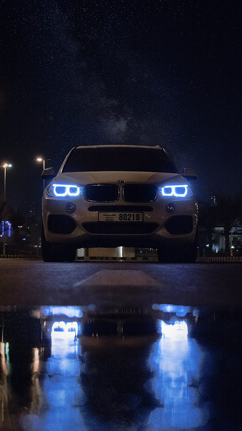 BMW, car, city, german, kilometers, minimalist, motorway, night, road, street, HD phone wallpaper