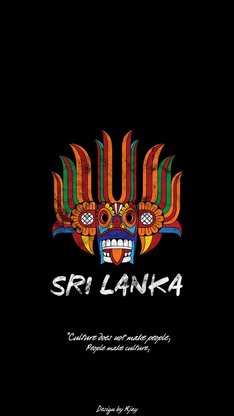 Yaka mask 4, rock, sri lanka culture, western, HD phone wallpaper