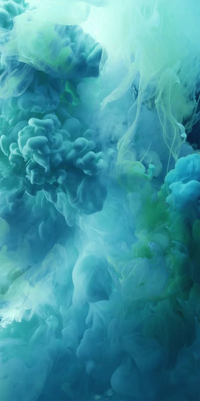 Nube, gas, humo, bapor, experimento, ink, blue, fondo azul, HD phone wallpaper
