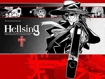 HD wallpaper: male anime character collage, Hellsing, Alucard (Hellsing),  one person