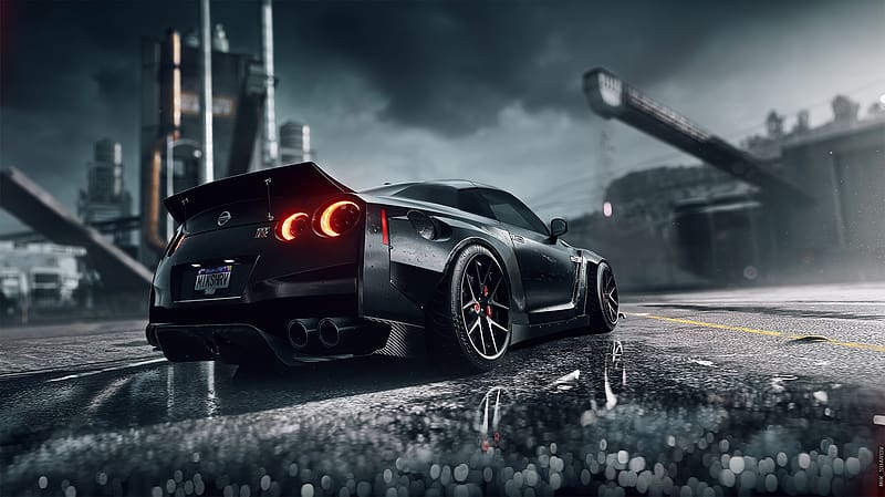 Need For Speed, Nissan Gt R, Video Game, Need For Speed Heat, HD wallpaper