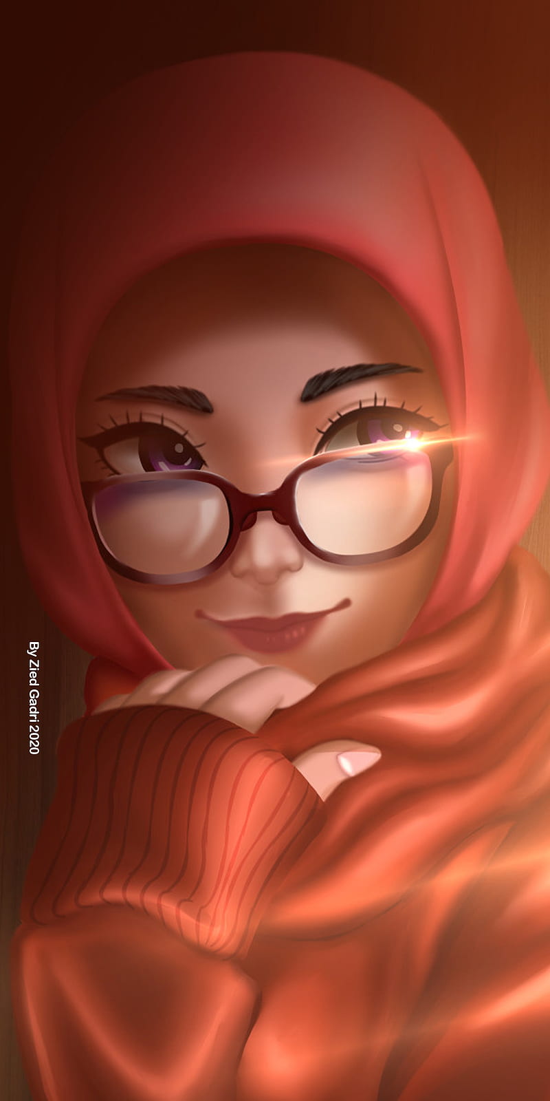 Hijab, eyes, glass, islam, islamic, princess, queen, HD phone wallpaper