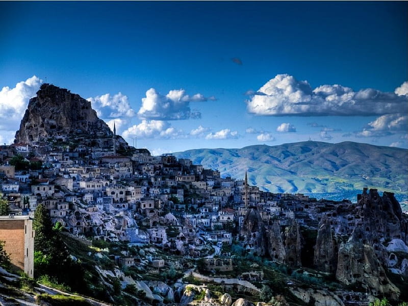 Fairy Chimneys, Cappadocia, anatolia, turkey, cappadocia, fairy, chimney, HD wallpaper