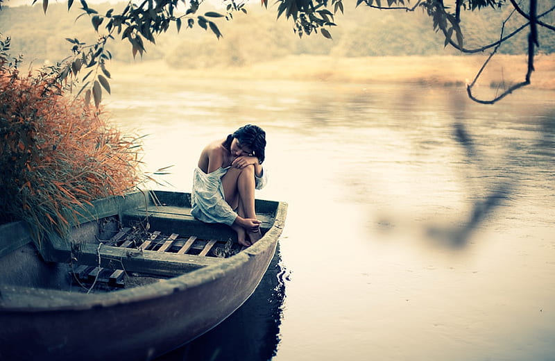 Waiting, emotions, dreams, thinking about you, waiting for you, boat,  dreamer, HD wallpaper | Peakpx