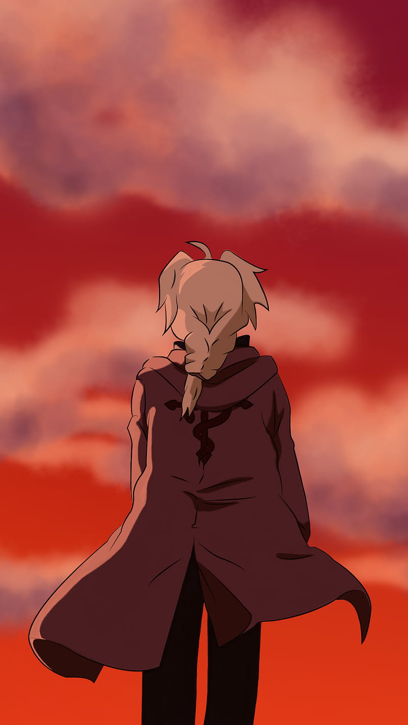 Edward Elric, anime, fullmetal alchemist, HD phone wallpaper