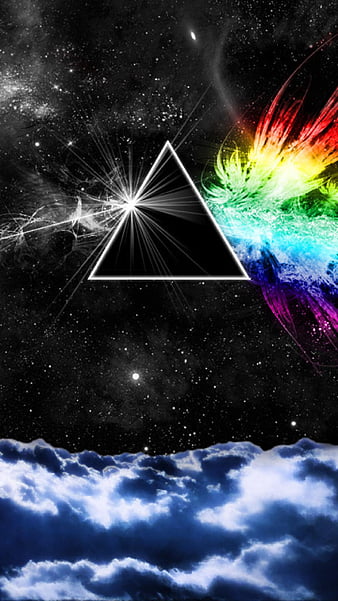 Wallpaper Music, Space, Triangle, Pink Floyd, Art, Prism, Rock, Dark side  of the moon for mobile and desktop, section музыка, resolution 1920x1080 -  download