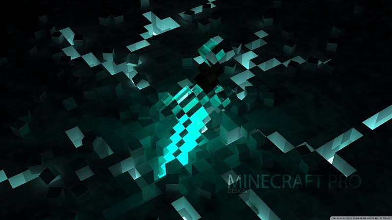 Minecraft, jewels, PC, gems, pixels, diamonds, blue, HD wallpaper | Peakpx