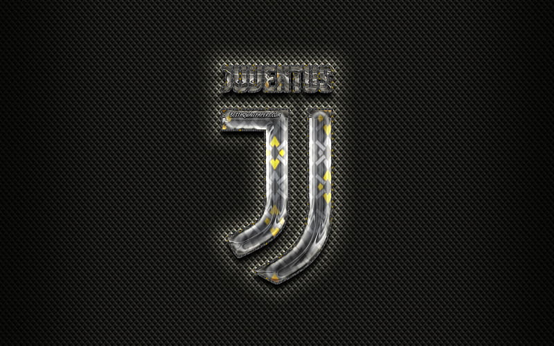 Juventus 3D logo, black background, Juve, Serie A, italian football club, Juventus new logo, Italy, Juventus FC, HD wallpaper