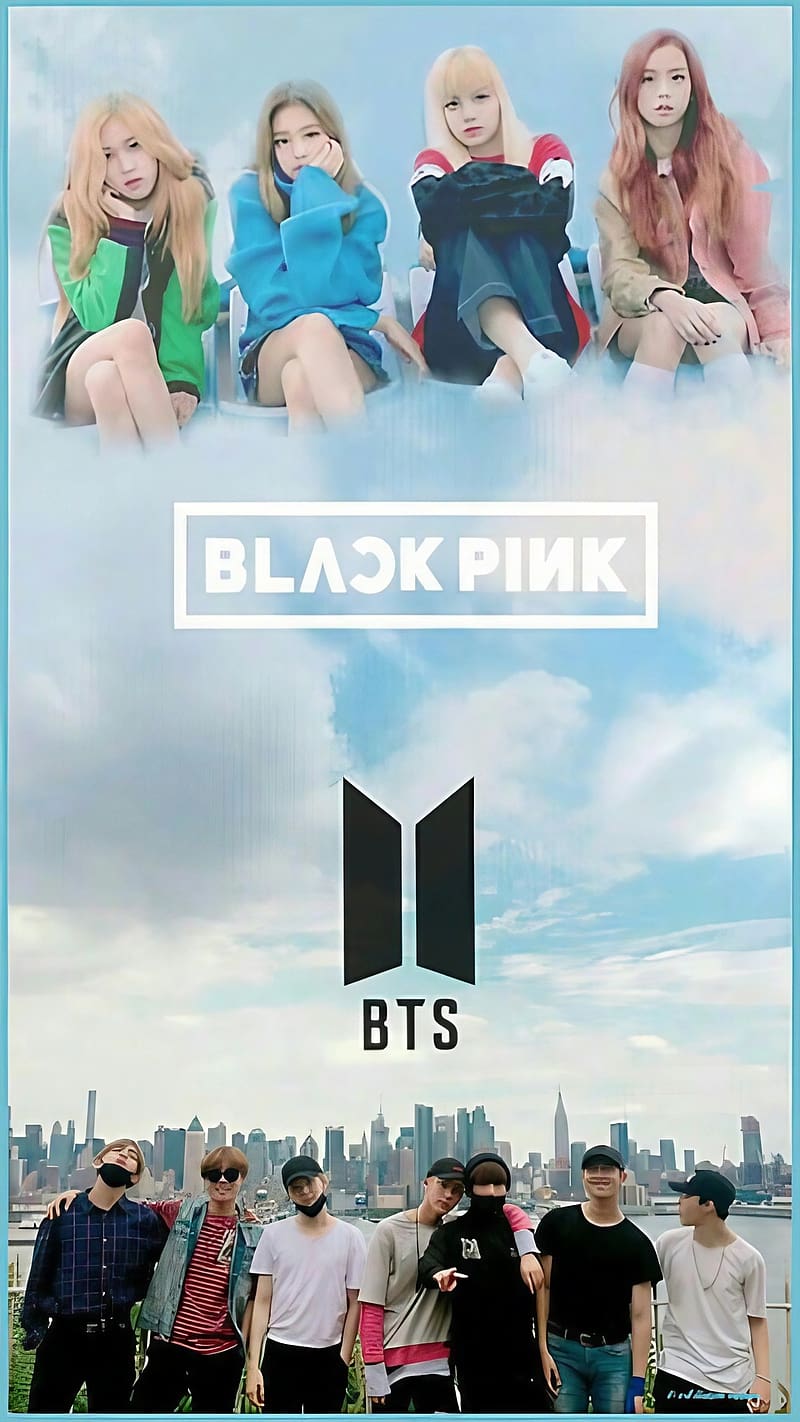 Bts And Blackpink, Sky Background, kpop, korean singers, HD phone wallpaper