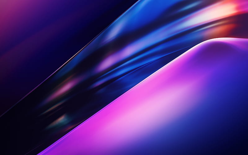 purple abstract background, purple neon background, glass background, purple light, HD wallpaper