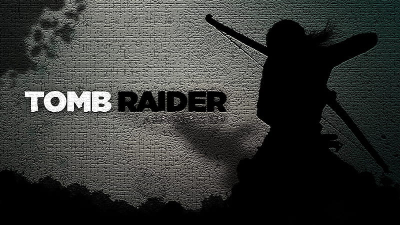 Tomb Raider, croft, lara, lara croft, gris, black, white, HD wallpaper