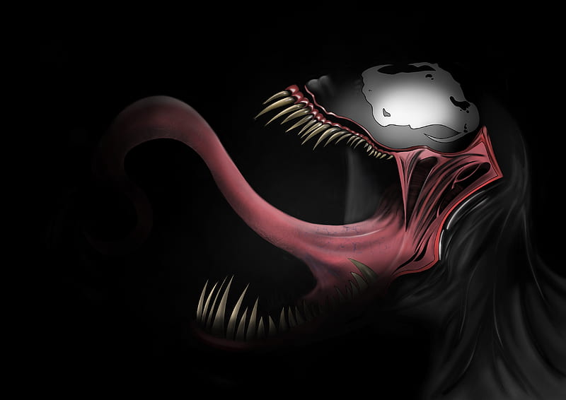 Venom , venom, artwork, artist, digital-art, superheroes, behance, supervillain, HD wallpaper