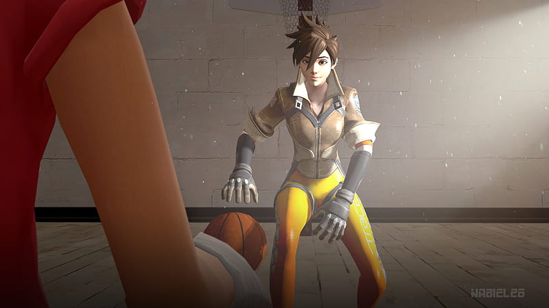 Tracer As Cadet Oxton Overwatch 4K Wallpaper • GamePhD