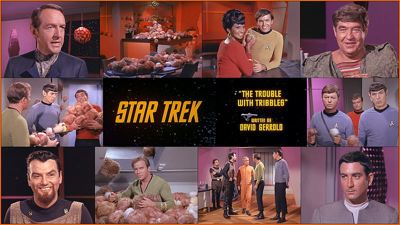 The Trouble With Tribbles Original Version, Kirk, The Trouble With Tribbles, Tribbles, Klingons, Spock, HD wallpaper