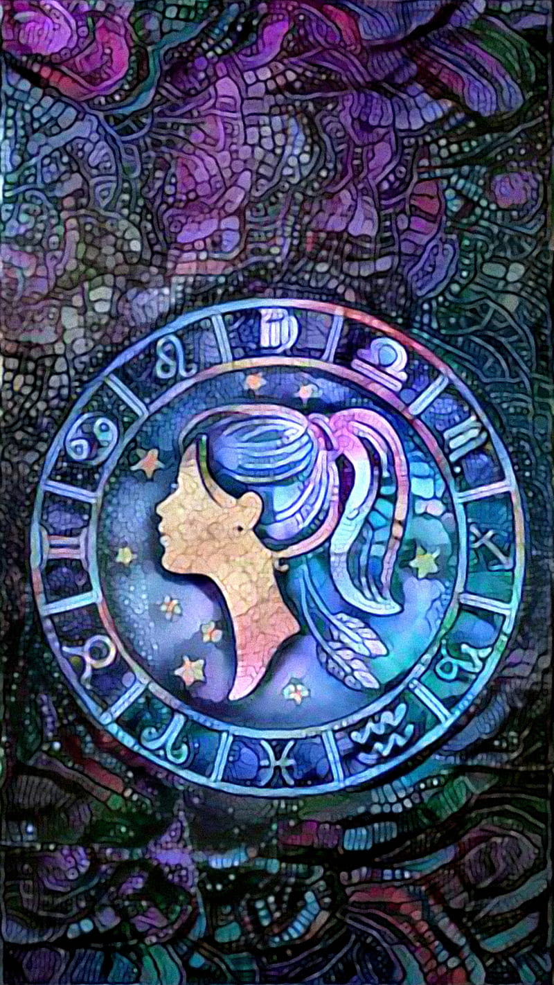 Premium AI Image  Virgo Zodiac sign Horoscope symbol wallpaper background  design astrology concept Generative AI