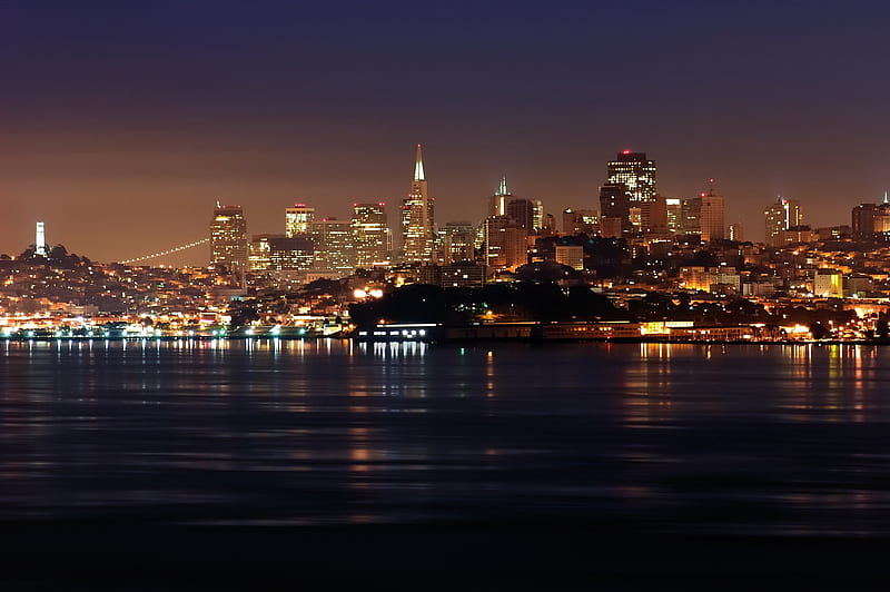 San Francisco Skyline, USA, San Francisco, California, Cities, HD wallpaper