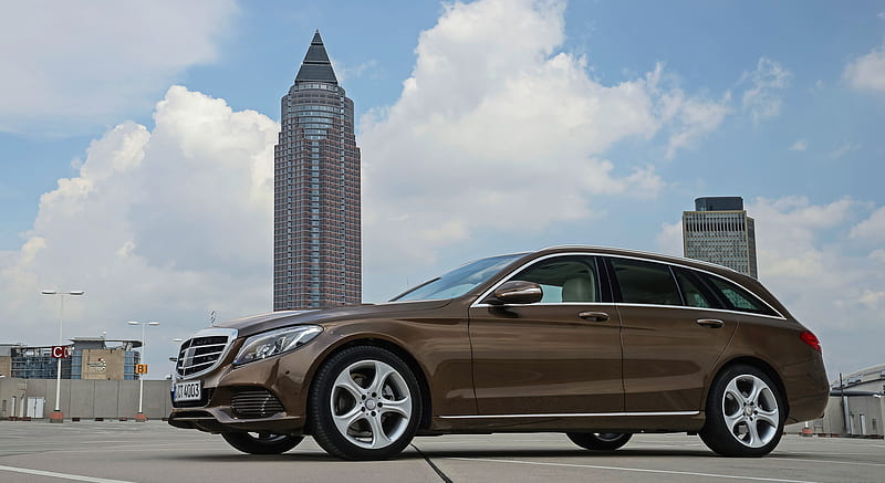 2015 Mercedes-Benz C-Class C 200 Estate (Exclusive, Citrin Brown) - Side , car, HD wallpaper