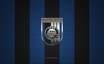 FC Juarez logo, Mexican football club, metal emblem, green black metal mesh  background, HD wallpaper