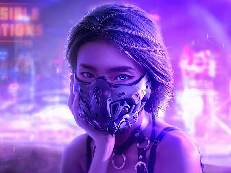 Cyber Eyes, Alkotas, Lany, Neon, Fantasy, Cyber, Eyes, Cyberpunk, Hd 