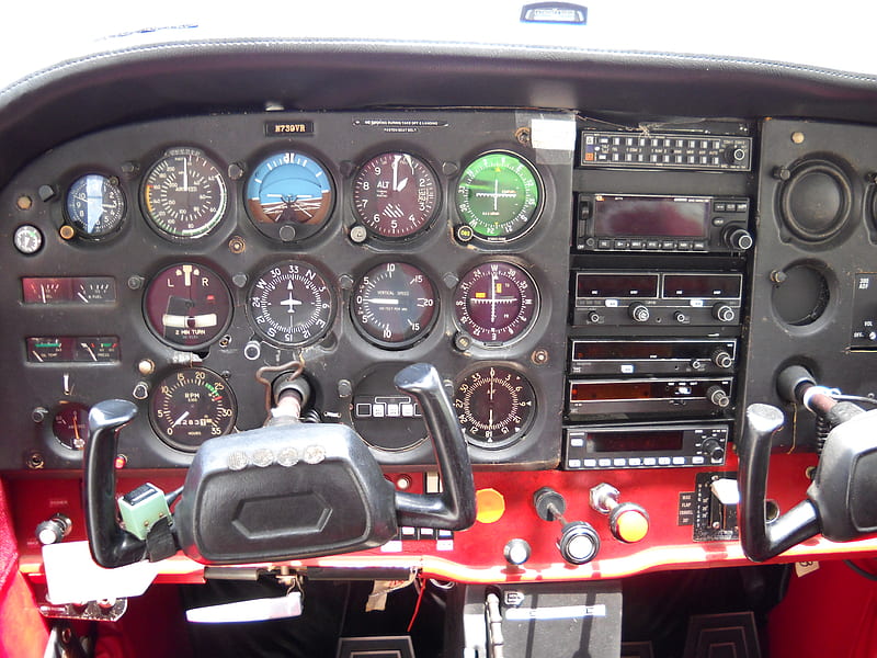 Cessna 172 Instrument Panel, private, aircraft, technology, flying, HD wallpaper