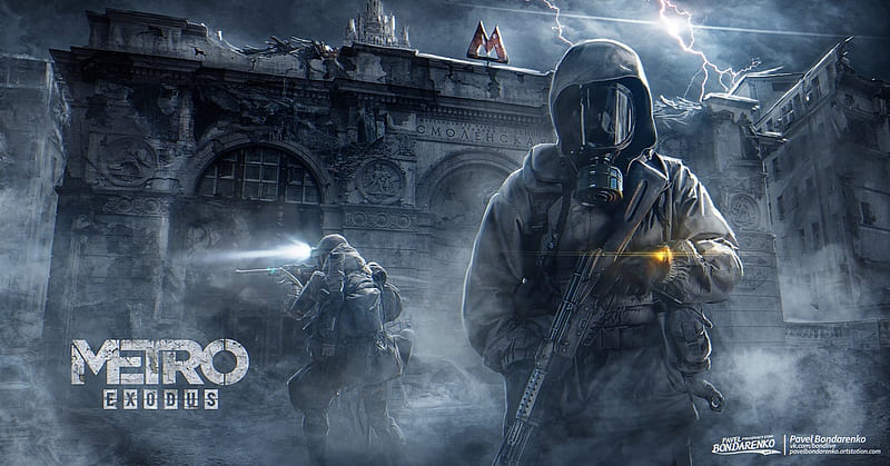 metro exodus, soldiers, post-apocalyptic games, Games, HD wallpaper