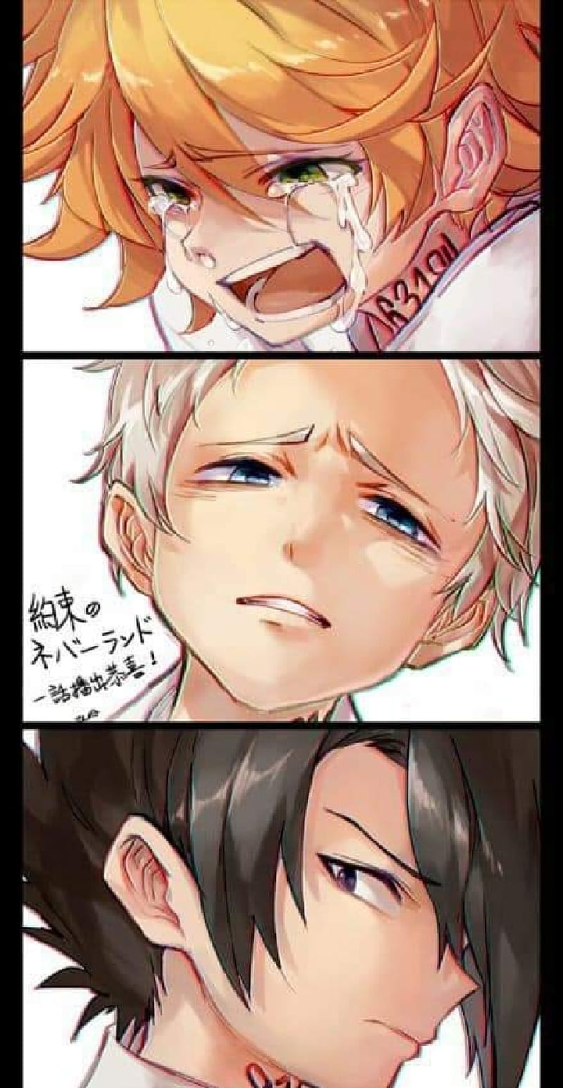 Yakusoku, anime, emma, norman, ray, the promised neverland, HD phone ...