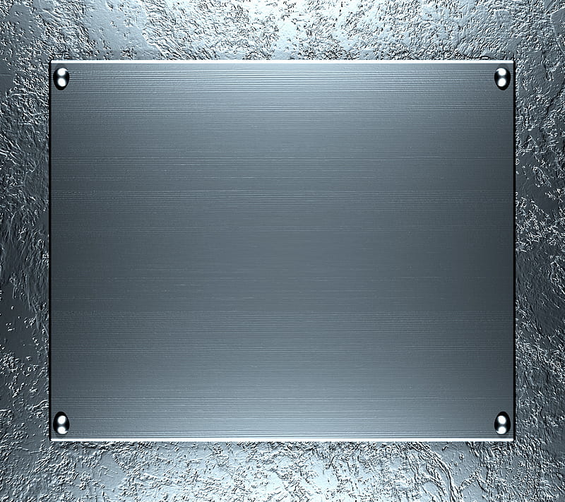 Metal Plate, abstract blue backgrund, metal steel plate, HD wallpaper