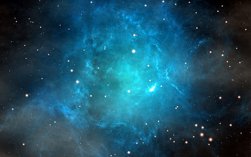 Space Nebula, stars, gases, 3d, nebula, space, digital art, galaxies, render, HD wallpaper
