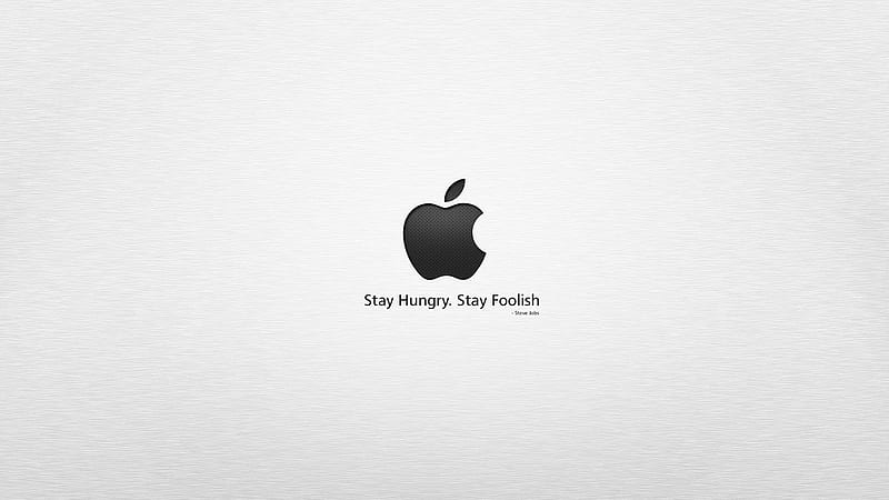 Stay Hungry Stay Foolish Apple Technology MacBook, HD wallpaper