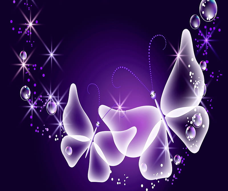 Purple Butterflies, abstract, butterflies, purple, HD wallpaper | Peakpx