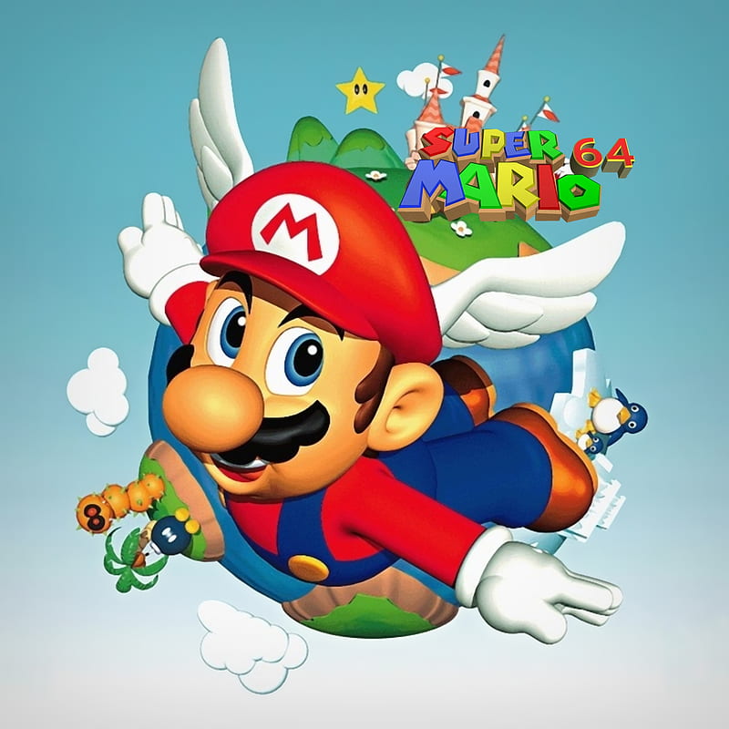 Mario 64, n64, nintendo, sm64, smb, super mario, HD phone wallpaper