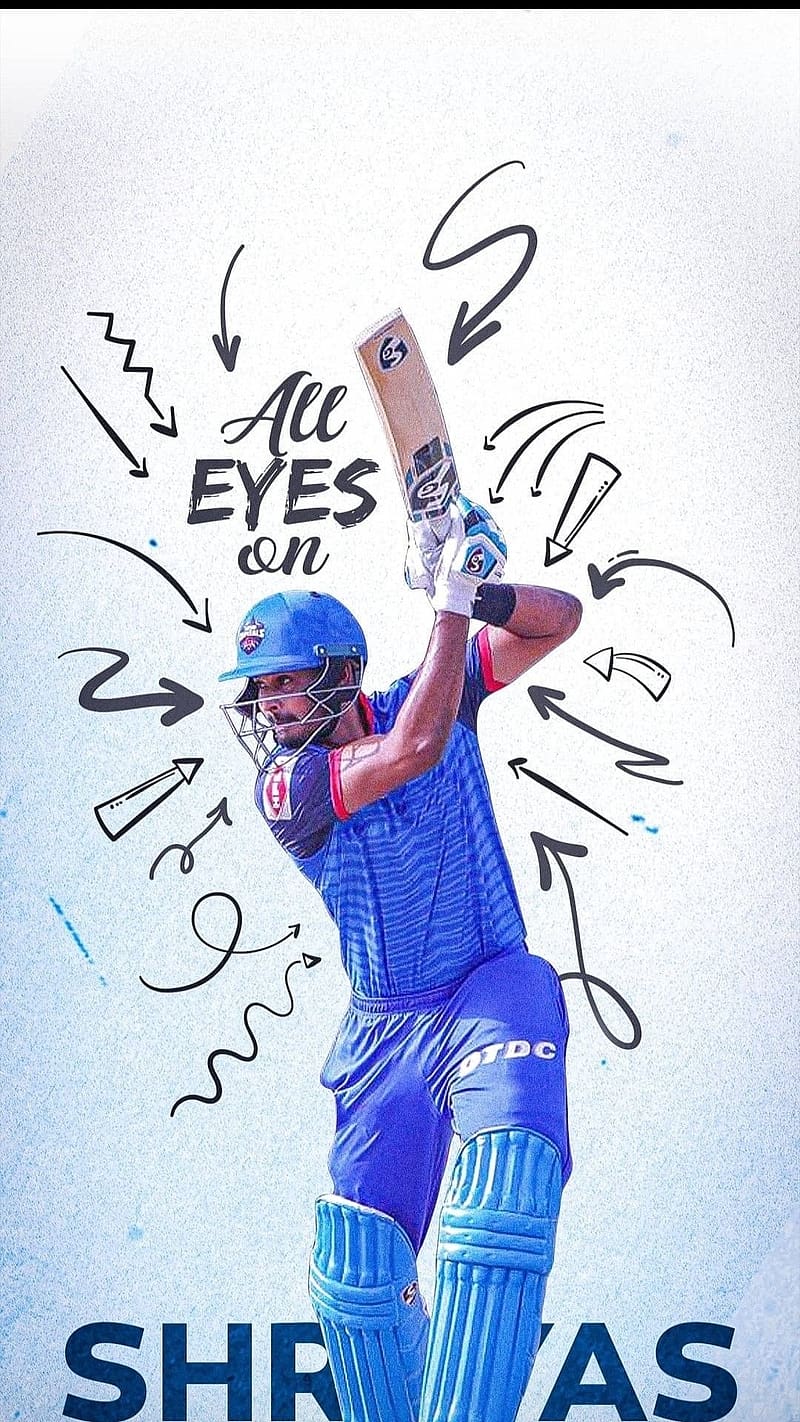 Cricket player, shreyas iyer, indian, player, cricketer, HD phone wallpaper