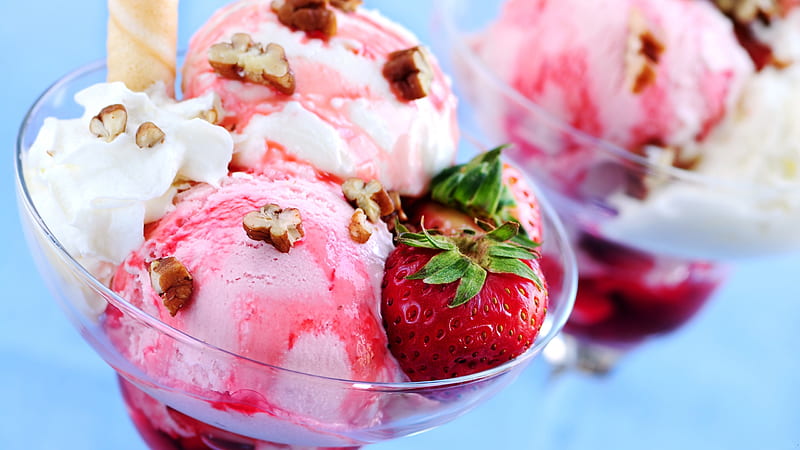 Cute Ice Cream, Cute Pink Ice Cream, HD wallpaper