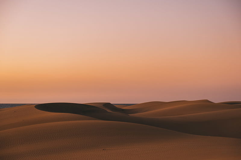 Spain Dune at Sunset, HD wallpaper