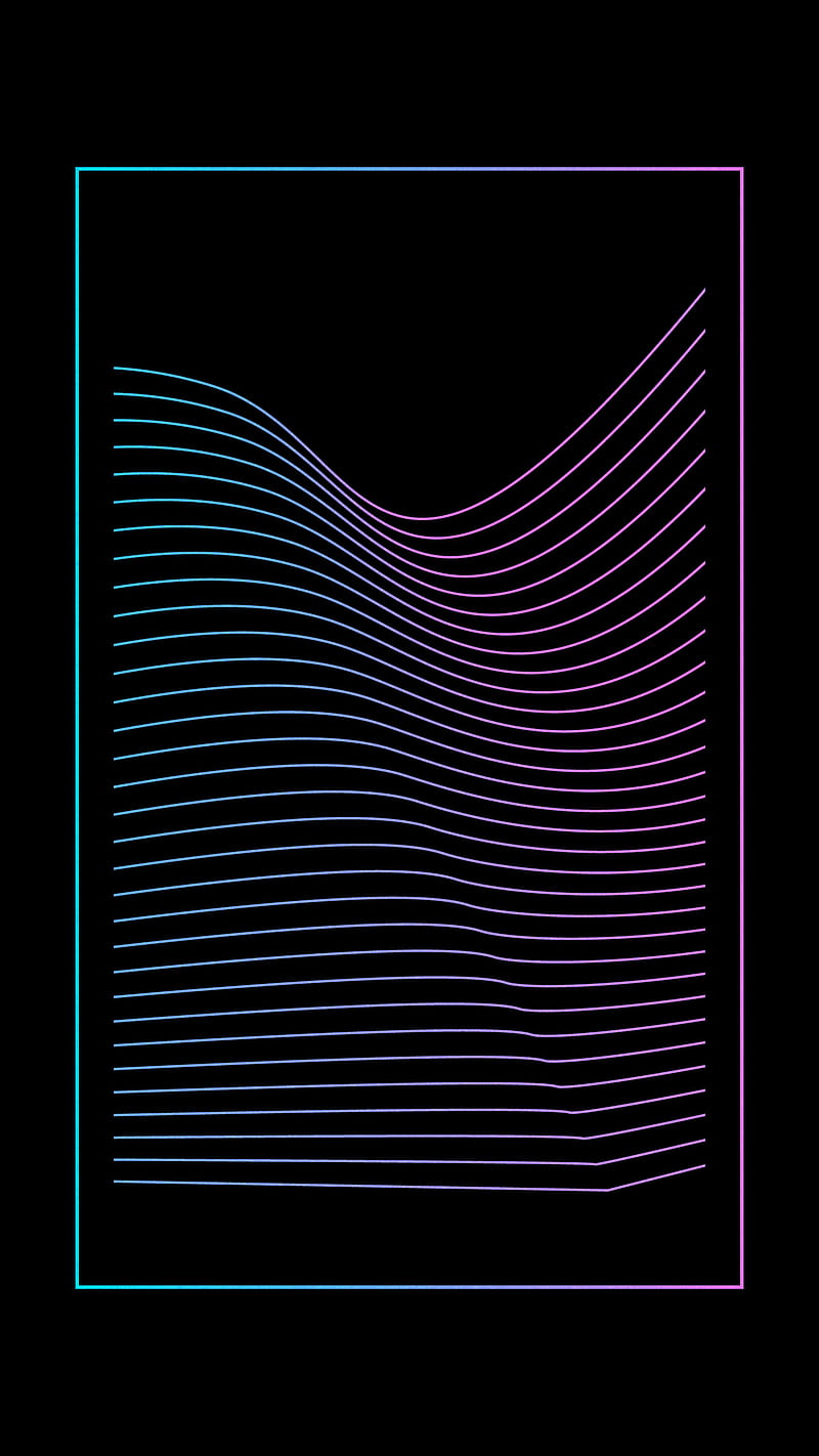 Trapped Waves, Trapped, Vapor, abstract, black, geometric, simple, vaporwave, HD phone wallpaper