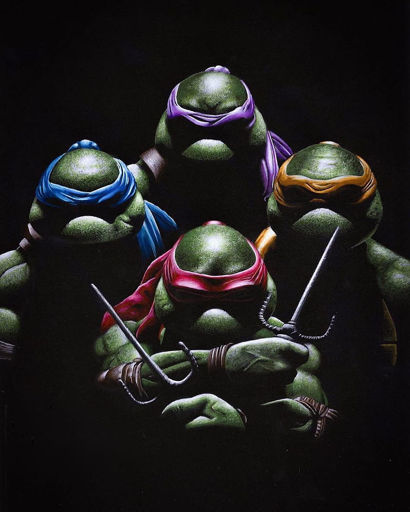 Mutant Ninja Turtles, dark, donatelo, hero, leonardo, michalanjelo, mutant, ninja, tartarugas, teenage, HD phone wallpaper