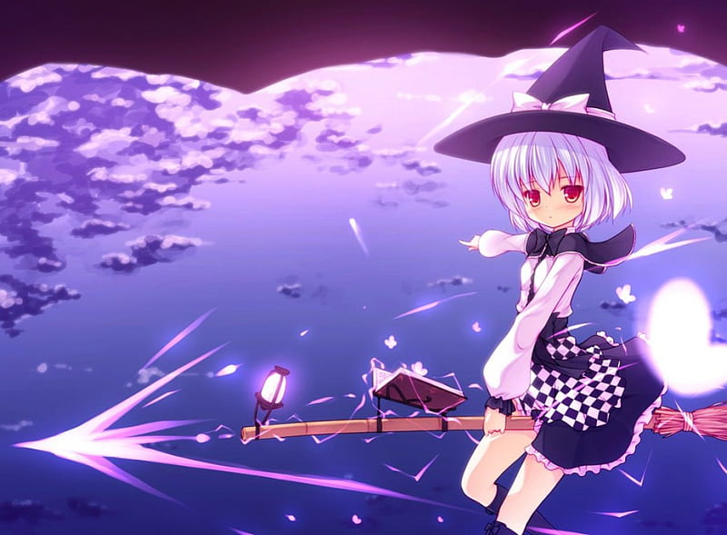 Cute Anime Witch Theme for Chrome FREE&NEW Chrome Theme - ThemeBeta