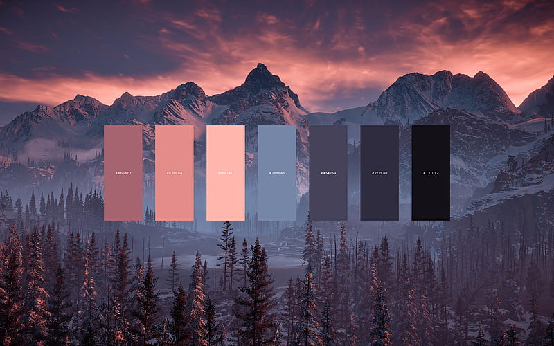 Horizon Zero Dawn Color Palette [] : R, HD wallpaper