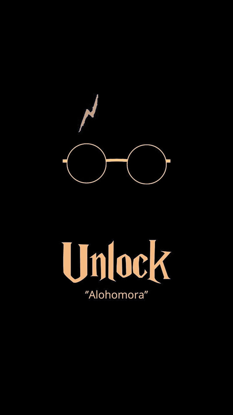 Harry Potter Unlock, black, dark, gold, good, hagwarts, harry potter, magic  spell, HD phone wallpaper | Peakpx