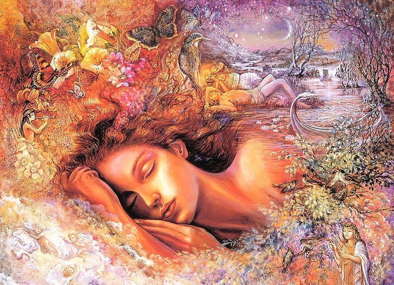 sleep beauty, psyches dream, HD wallpaper