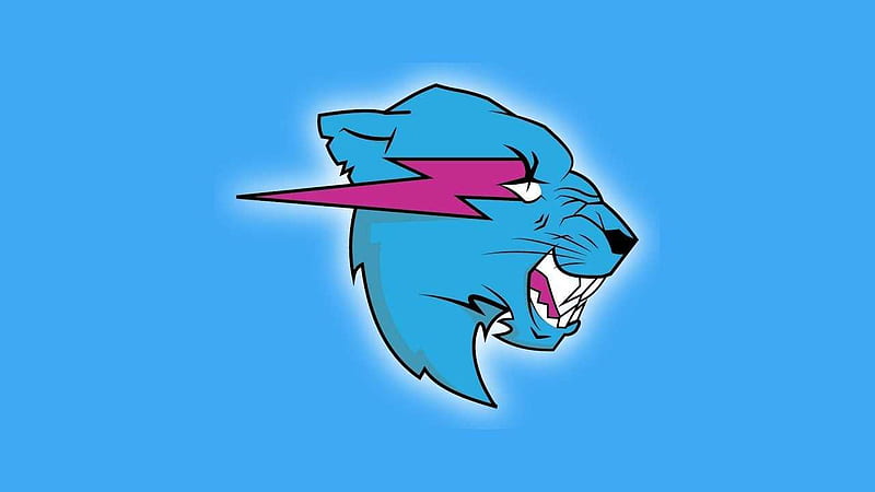 Download Neon Mr Beast Logo Wallpaper